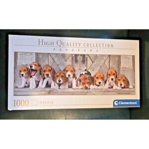 Clementoni High Quality Collection Panorama 1000pcs Puzzle - Beagles